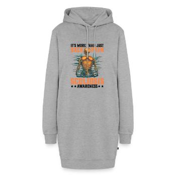 It's More Than Just Back Pain 11 - Hoodie-Kleid - Grau meliert - Vorne