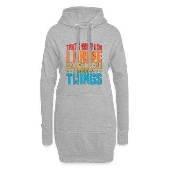 I Drive Wee Woo Bus And I Know Things 5 - Hoodie-Kleid - Grau meliert - Vorne