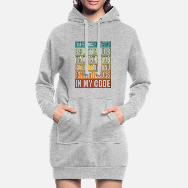 99 petits bugs dans mon code 6 Sweat-shirt à capuche long Femme