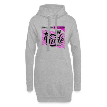 Junggesellenabschied Braut Bride Ring Krone - Hoodie-Kleid - Grau meliert - Vorne
