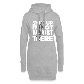 Läufer Marathon Halbmarathon - Marathontraining - Hoodie-Kleid - Grau meliert - Vorne