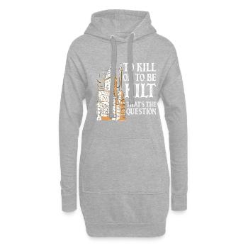 Schottischer Kilt Tracht - Schottenrock Schottland - Hoodie-Kleid - Grau meliert - Vorne