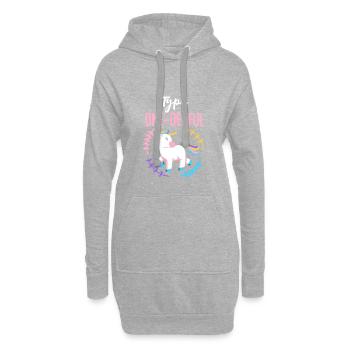 Diabetes Wortspiel Typ Eins One-Derful Geschenk - Hoodie-Kleid - Grau meliert - Vorne