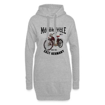 Cyclomoteur DDR SR 1 de Suhl Motorcycle East Germany - Sweat-shirt à capuche long Femme - gris chiné - Devant
