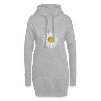marguerite - Sweat-shirt à capuche long Femme - gris chiné - Devant