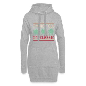 Video Games Zocken Gaming - Hoodie-Kleid - Grau meliert - Vorne