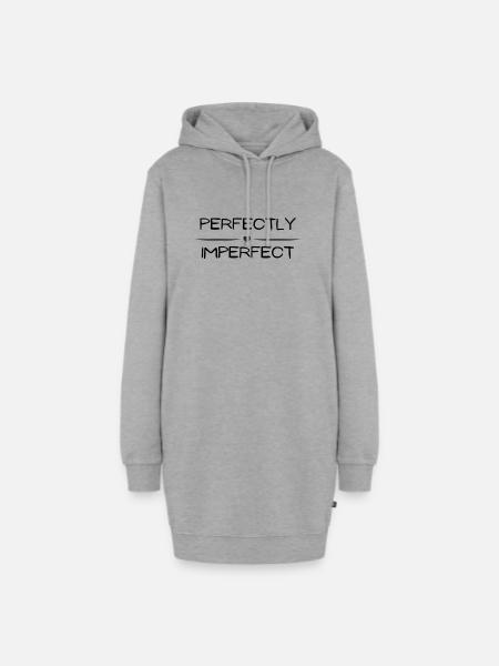 Perfekt Unperfekt 1 - Hoodie-Kleid - Grau meliert