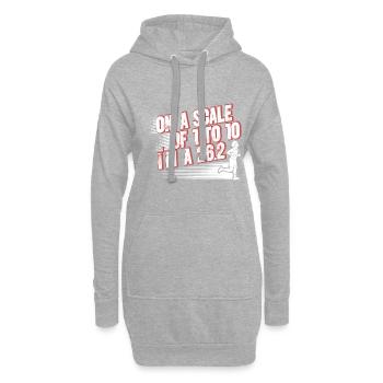 26.2 Meilen Marathon - Marathonläufer - Hoodie-Kleid - Grau meliert - Vorne