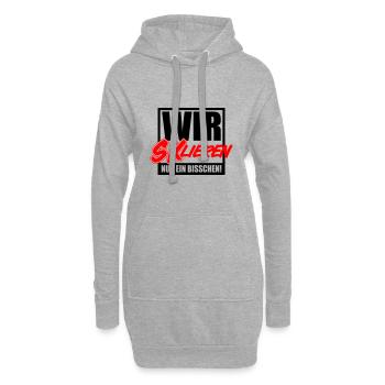Eskalieren SKlation sklation | Farben änderbar - Hoodie-Kleid - Grau meliert - Vorne
