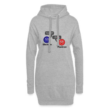 I Antimatter Electron Positron idée cadeau drôle - Sweat-shirt à capuche long Femme - gris chiné - Devant