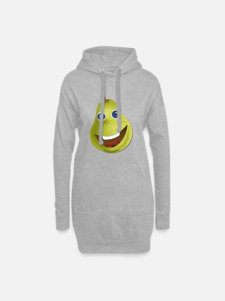 pear - Hoodie Dress - heather grey