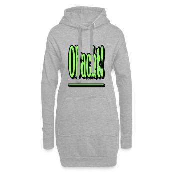 Obacht! - Hoodie-Kleid - Grau meliert - Vorne