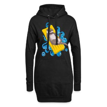 OTTER FREIZEIT - Hoodie-Kleid - Schwarz - Vorne