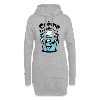 Crème Frech - Hoodie-Kleid - Grau meliert - Vorne