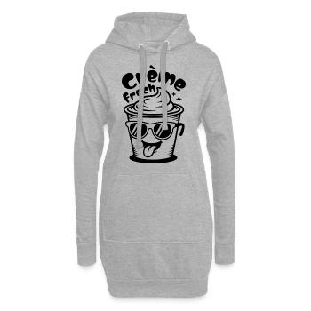 Crème Frech - Hoodie-Kleid - Grau meliert - Vorne