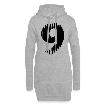 Maillot à 9 chiffres - Sweat-shirt à capuche long Femme - gris chiné - Devant