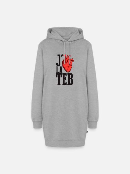 Ich mag teB Nrouge - Hoodie-Kleid - Grau meliert