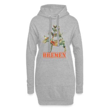 bremen e 200 - Hoodie-Kleid - Grau meliert - Vorne