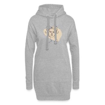Signe du zodiaque « Capricorne » Capricorne - Sweat-shirt à capuche long Femme - gris chiné - Devant