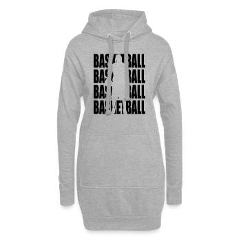 Basketball - Sweat-shirt à capuche long Femme - gris chiné - Devant