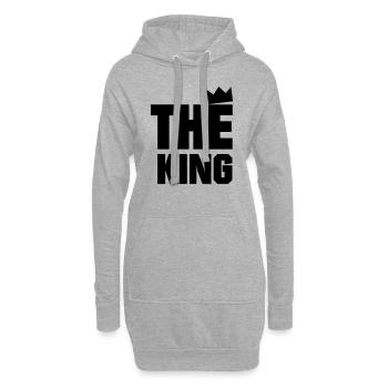 The King - Sweat-shirt à capuche long Femme - gris chiné - Devant