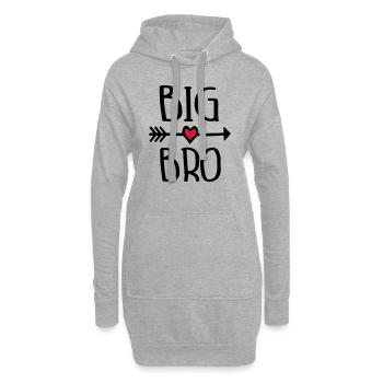 Big Bro - Hoodie-Kleid - Grau meliert - Vorne
