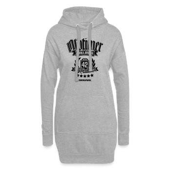 Oldtimer Baujahr 1942 - Hoodie-Kleid - Grau meliert - Vorne