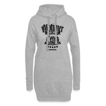 Oldtimer Baujahr 1945 - Hoodie-Kleid - Grau meliert - Vorne