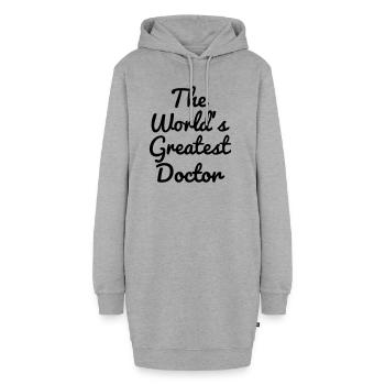 Arzt / Medizin / Ärztin / doctor - Hoodie-Kleid - Grau meliert - Vorne