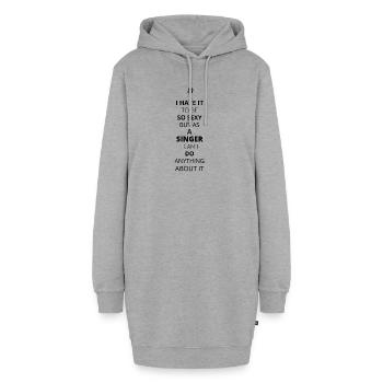 Hate it be sexy cant do anything SINGER (1) - Hoodie-Kleid - Grau meliert - Vorne