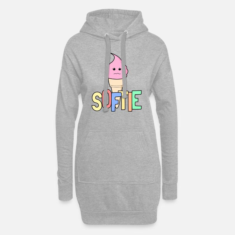 Softie Softeis - Hoodie-Kleid - Grau meliert