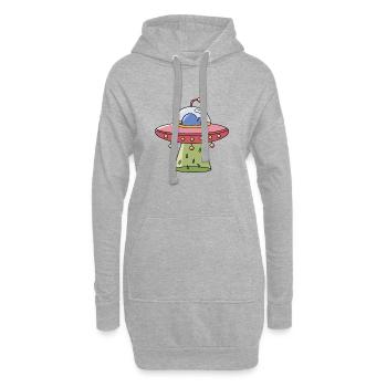 Ufo - Hoodie-Kleid - Grau meliert - Vorne