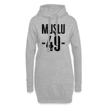 Muş 49 – Vielfalt aus Türkiye - Hoodie-Kleid - Grau meliert - Vorne