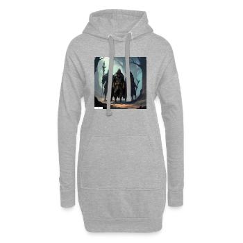 Freunde der antiken Fantasy - Hoodie-Kleid - Grau meliert - Vorne