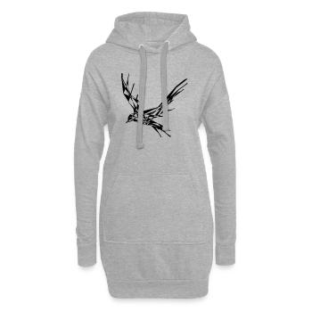 Rabe - Hoodie-Kleid - Grau meliert - Vorne