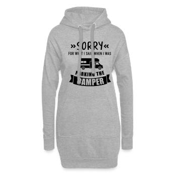Wohnmobil - Hoodie-Kleid - Grau meliert - Vorne