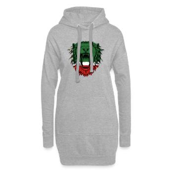 Tchétchénie - Sweat-shirt à capuche long Femme - gris chiné - Devant