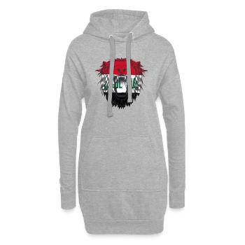 Irak - Hoodie-Kleid - Grau meliert - Vorne