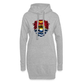 Kiribati - Hoodie-Kleid - Grau meliert - Vorne
