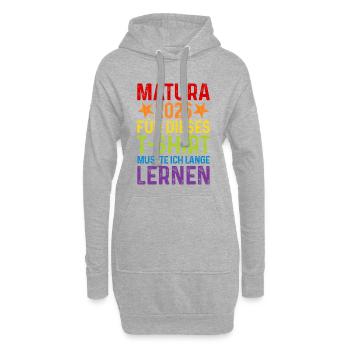 Matura 2026 T-Shirt - Sweat-shirt à capuche long Femme - gris chiné - Devant