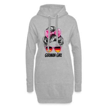Germany Flag Flag Woman Sunglasses Fan - Hoodie Dress - heather grey - Front