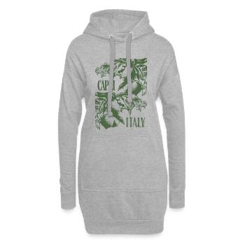 CAPRI ITALIEN - Hoodie-Kleid - Grau meliert - Vorne