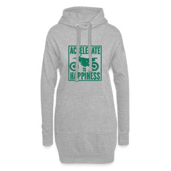 Moto Motocross Bike Racing Motorsport - Sweat-shirt à capuche long Femme - gris chiné - Devant