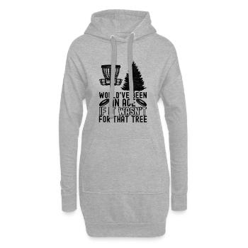 Disc Golf Disc Golfer - Hoodie Dress - heather grey - Front