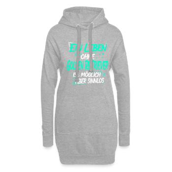 Golden Retriever - Hoodie-Kleid - Grau meliert - Vorne