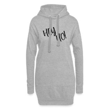 Lyrics - Hooray - Hoodie-Kleid - Grau meliert - Vorne