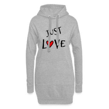 LIEBE. GERADE VERHEIRATET. ES LEBE DIE MARYS. JUNGGESELLINNENABSCHIED - Hoodie-Kleid - Grau meliert - Vorne