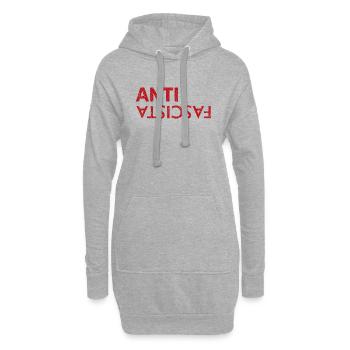 Anti-fasciite - Sweat-shirt à capuche long Femme - gris chiné - Devant