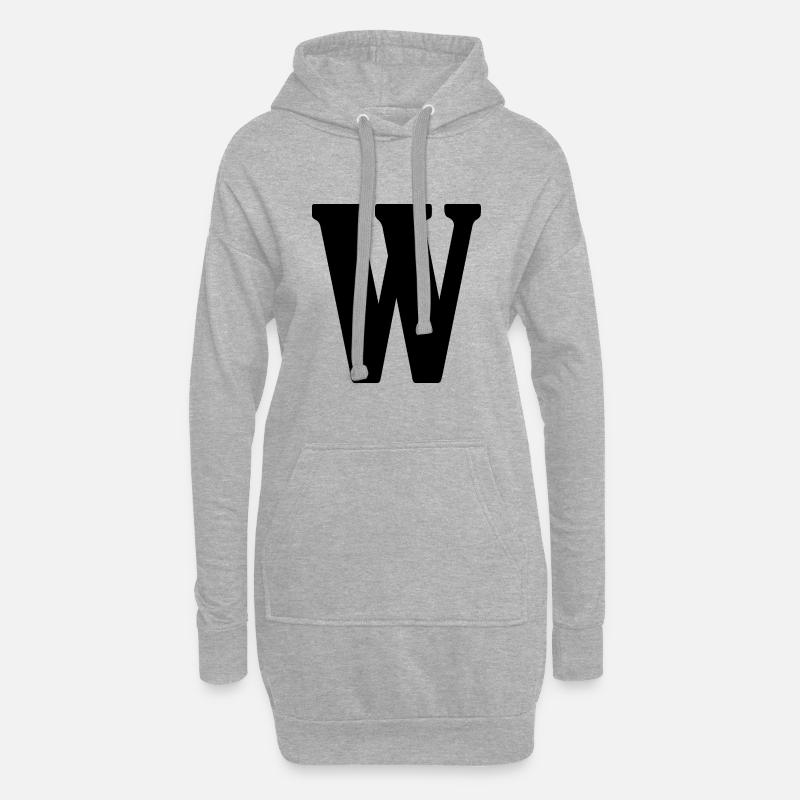 W - Hoodie-Kleid - Grau meliert
