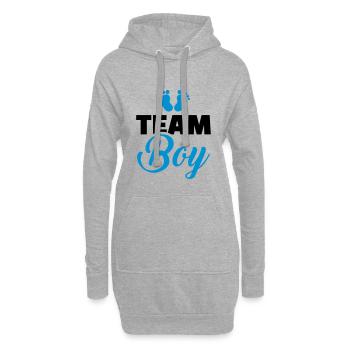 bébé - Sweat-shirt à capuche long Femme - gris chiné - Devant
